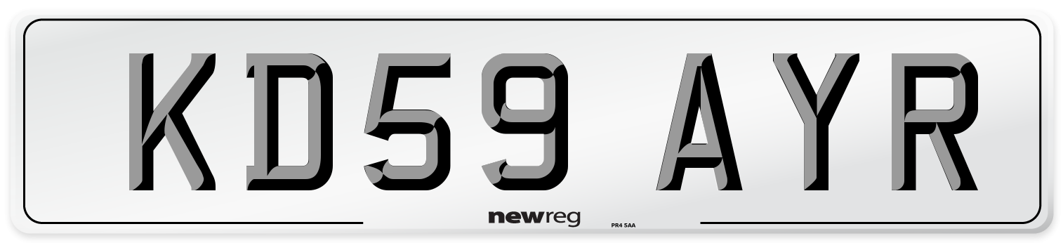 KD59 AYR Number Plate from New Reg